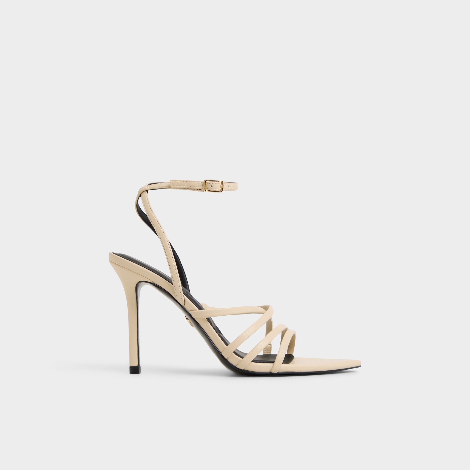 Solania Light Beige Women's Strappy sandals - Heeled sandal Stiletto heel