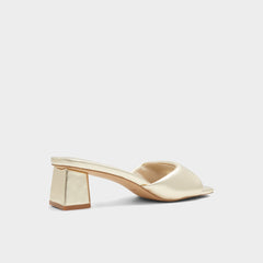 Block heel Aneka Gold Women's Heeled mules - Heeled mule