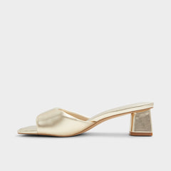 Block heel Aneka Gold Women's Heeled mules - Heeled mule