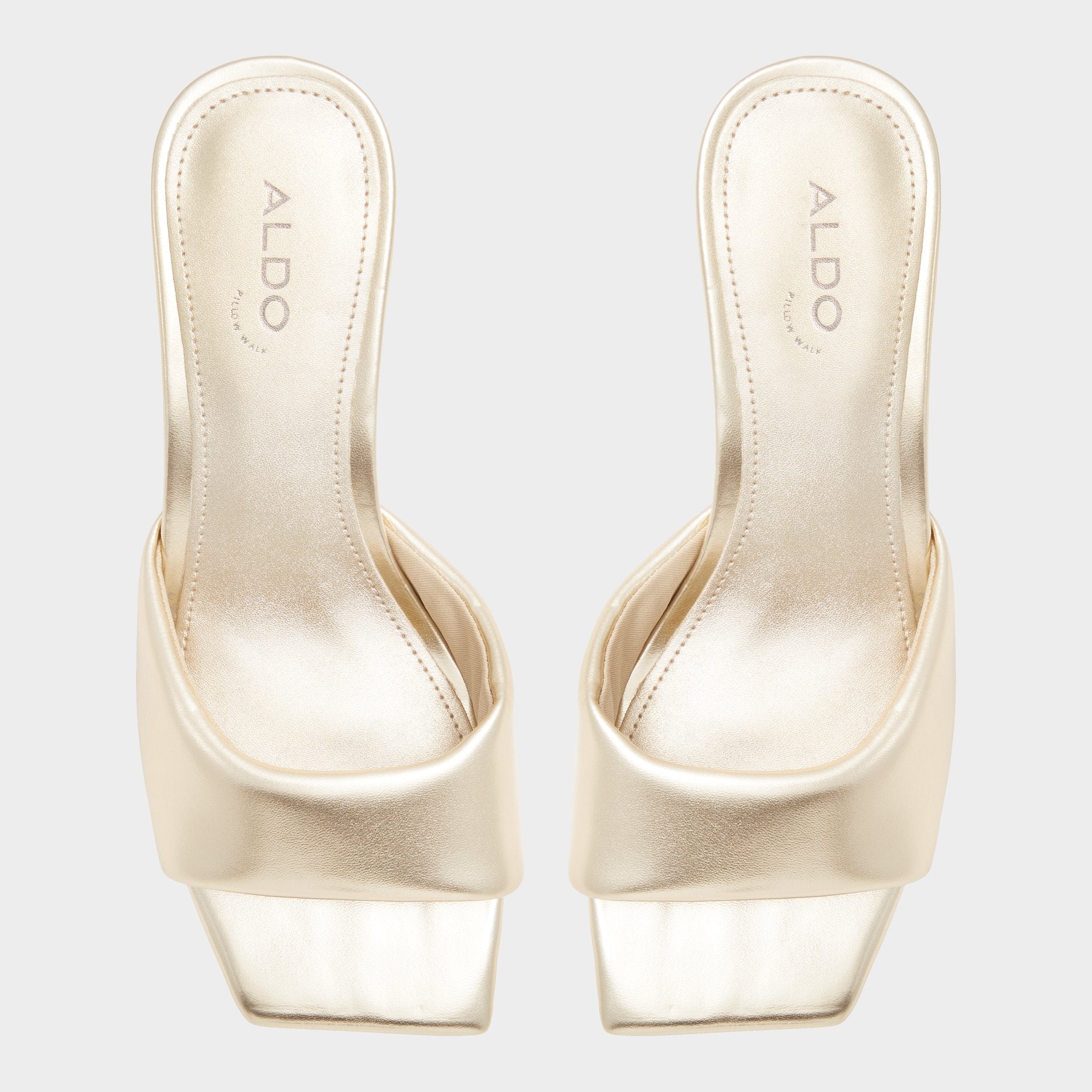 Block heel Aneka Gold Women's Heeled mules - Heeled mule