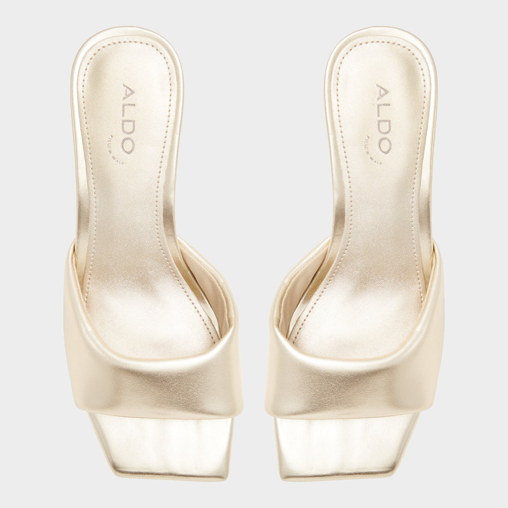 Block heel Aneka Gold Women's Heeled mules - Heeled mule
