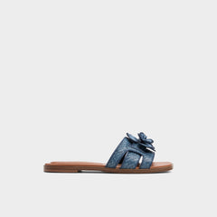 Seaflower Denim Women's Flats - Slide sandal