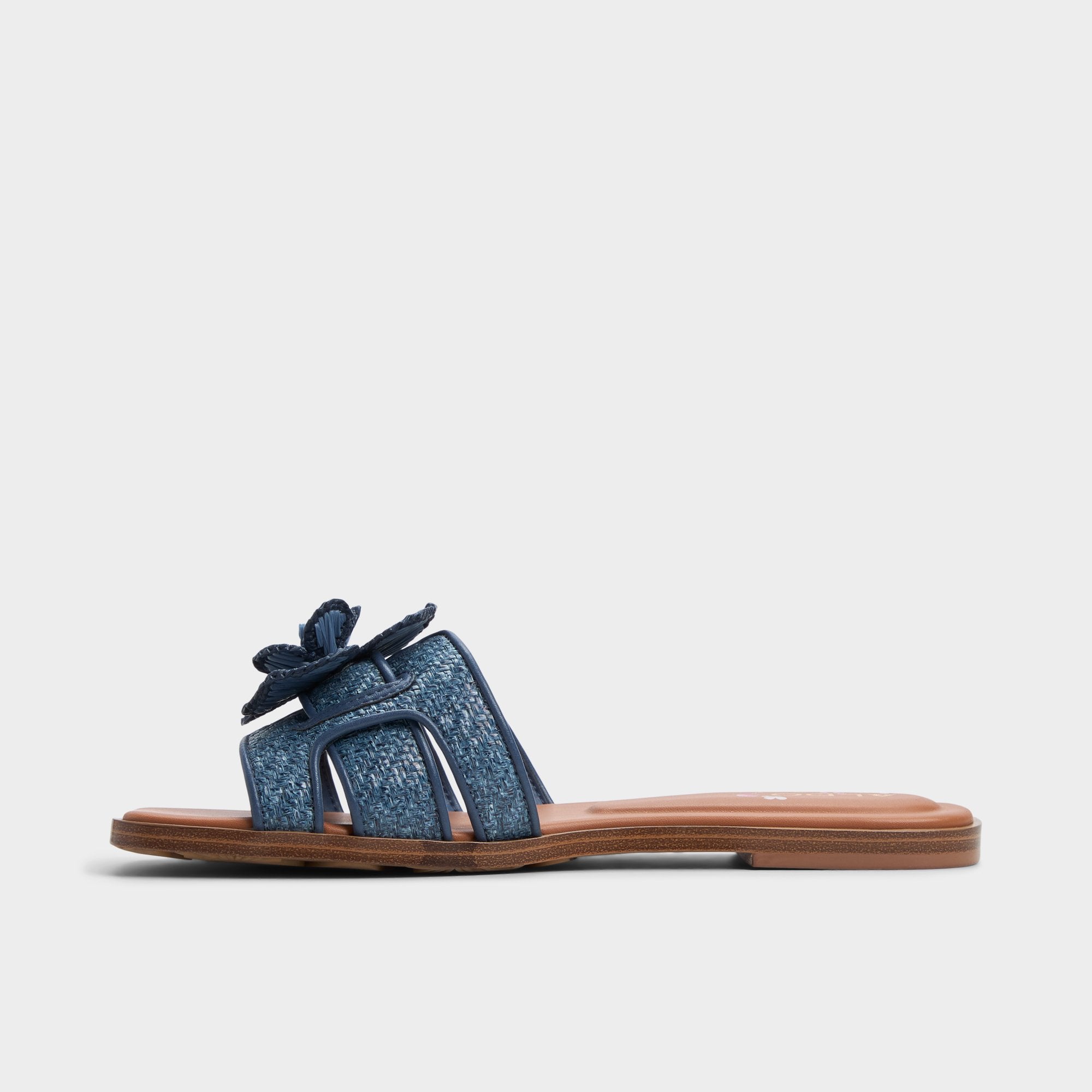 Seaflower Denim Women's Flats - Slide sandal