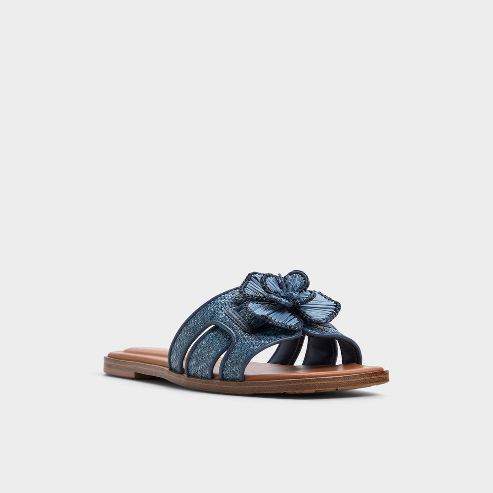 Seaflower Denim Women's Flats - Slide sandal