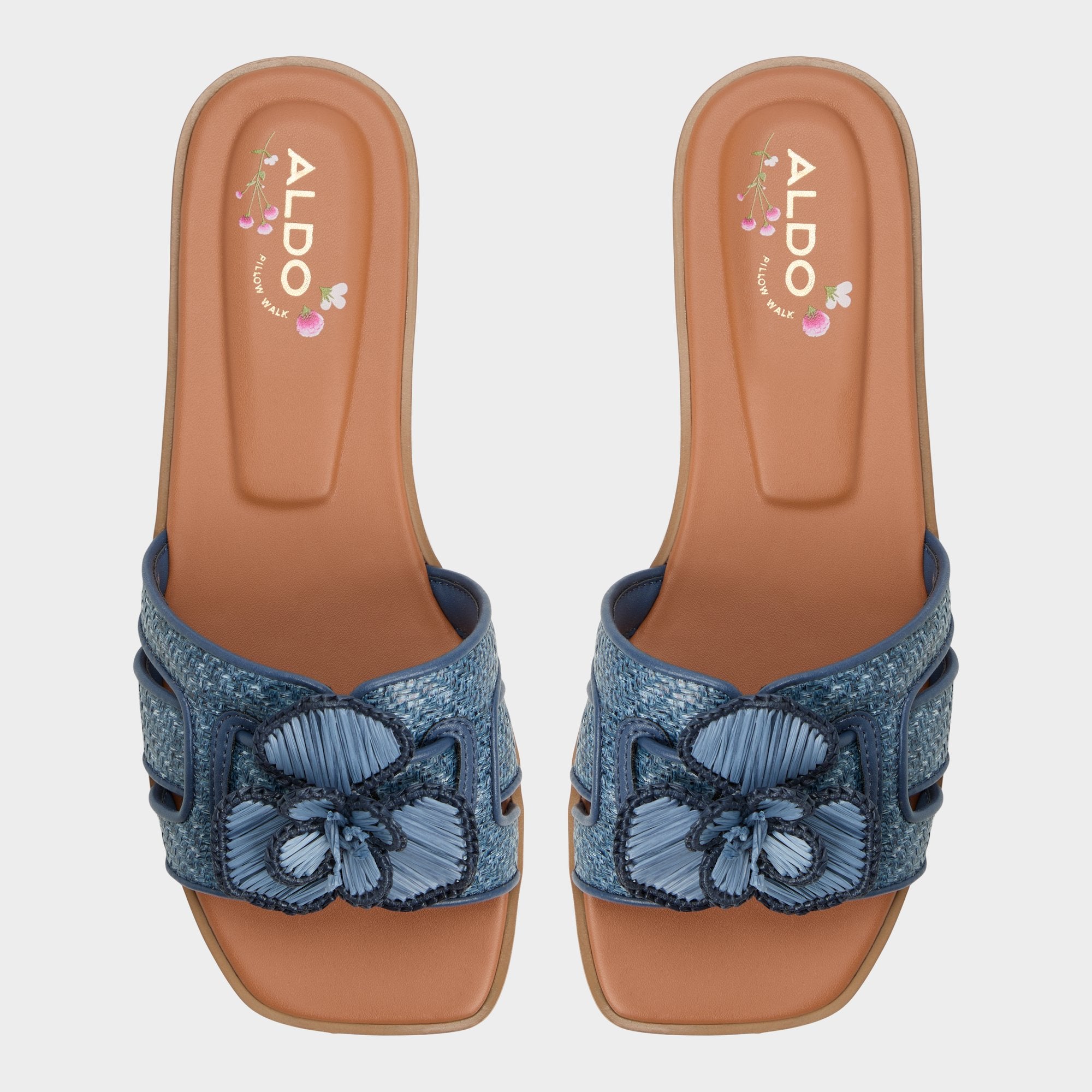 Seaflower Denim Women's Flats - Slide sandal