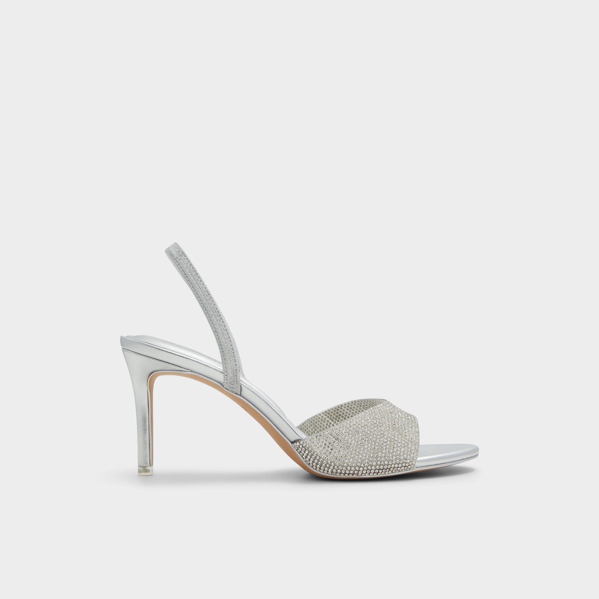 Aitana in Silver - Strappy heeled sandal Stiletto heel