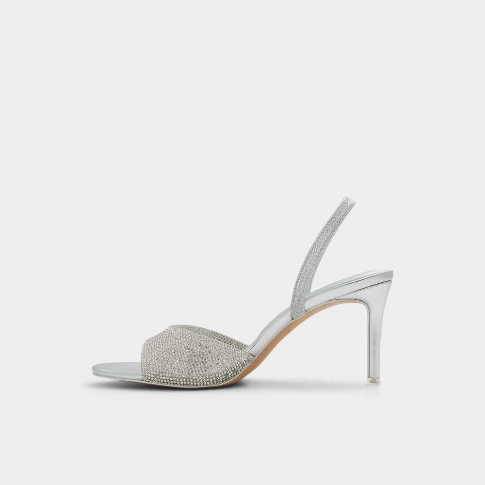 Aitana in Silver - Strappy heeled sandal Stiletto heel