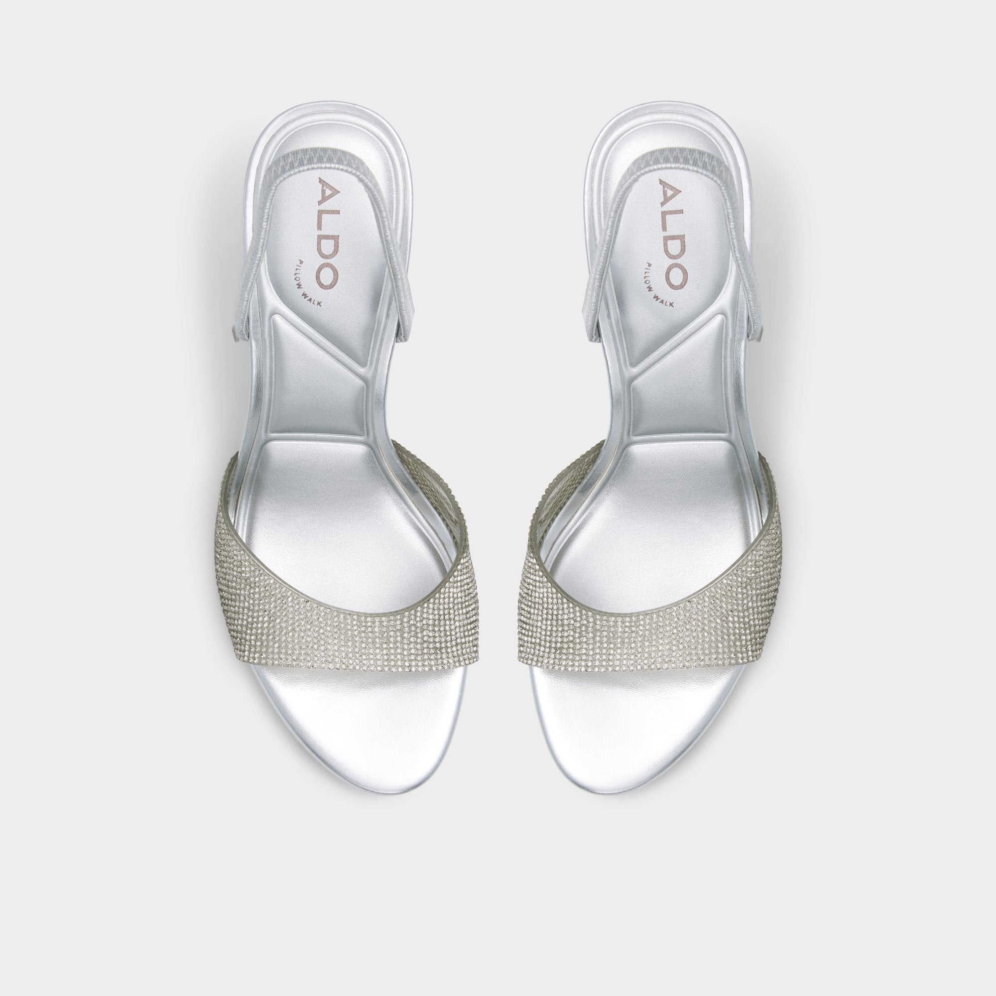 Aitana in Silver - Strappy heeled sandal Stiletto heel