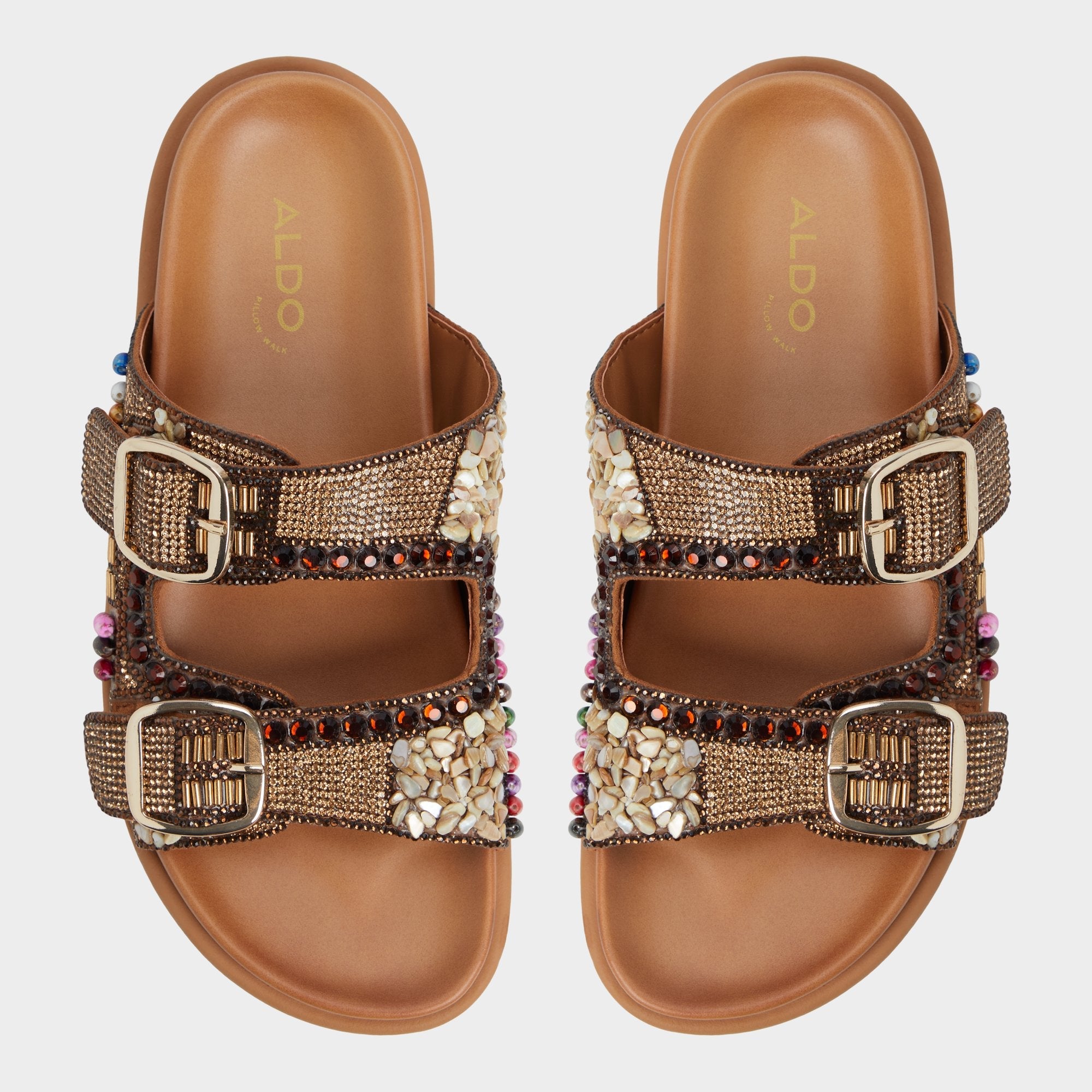 Bohochic Open Brown Women's Footbed sandals - Footbed sandal