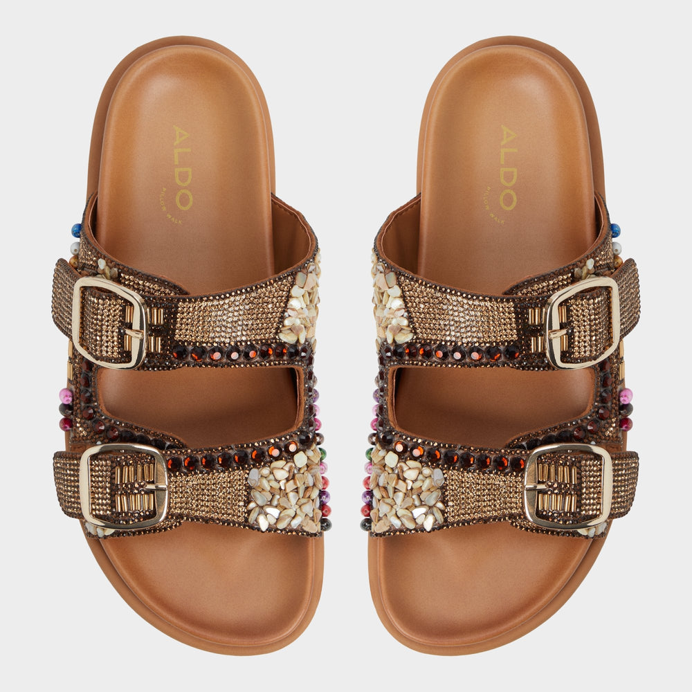 Bohochic Open Brown Women's Footbed sandals - Footbed sandal