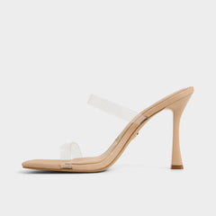 Stiletto heel Evalina Medium Beige Women's Heeled sandals - Strappy heeled sandal