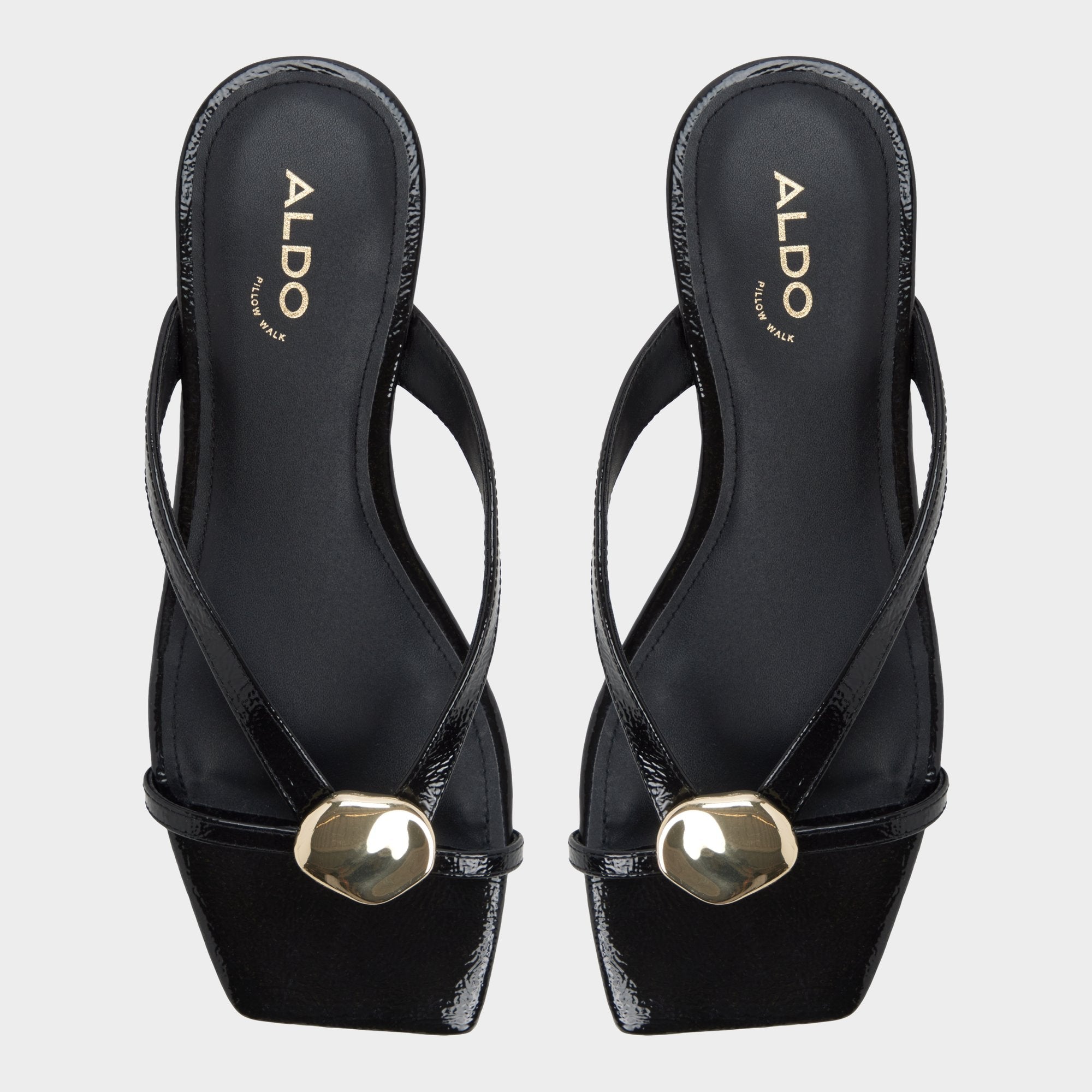 Iliria Black Women's Flats - Slide sandal