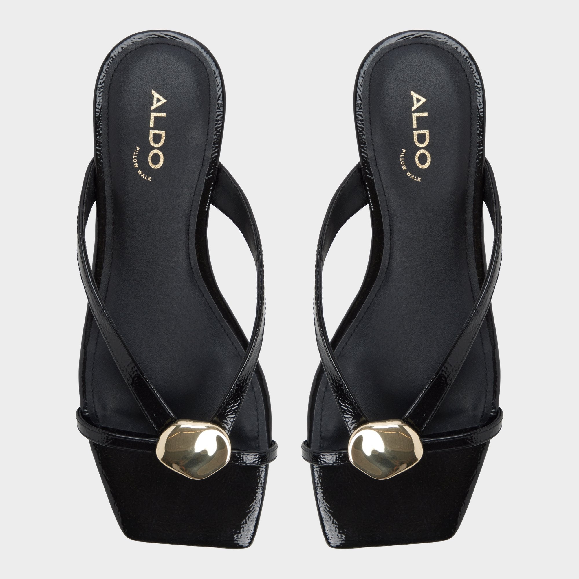 Iliria Black Women's Flats - Slide sandal