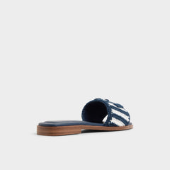 Sabbia Blue Combo Women's Flats - Slide sandal