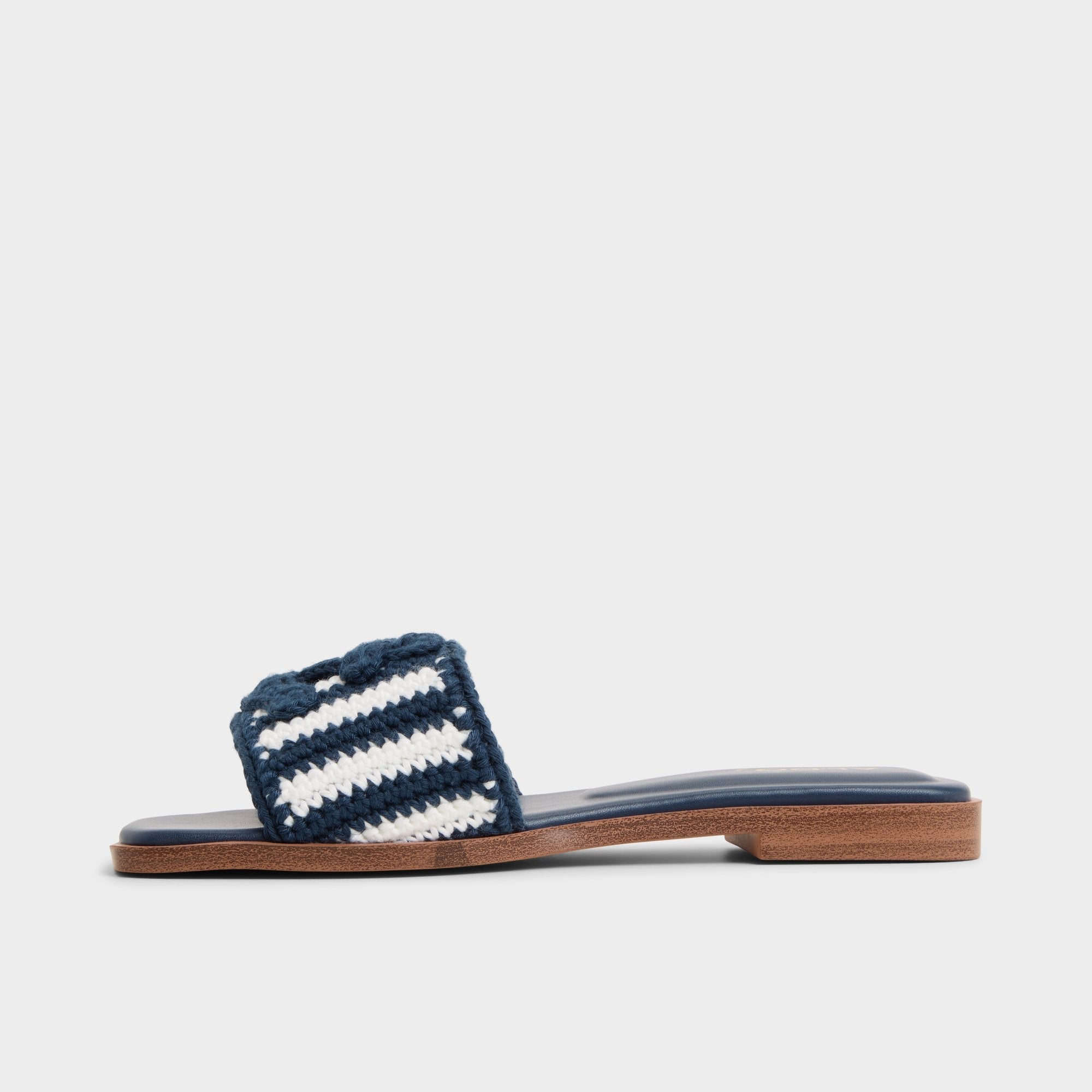 Sabbia Blue Combo Women's Flats - Slide sandal
