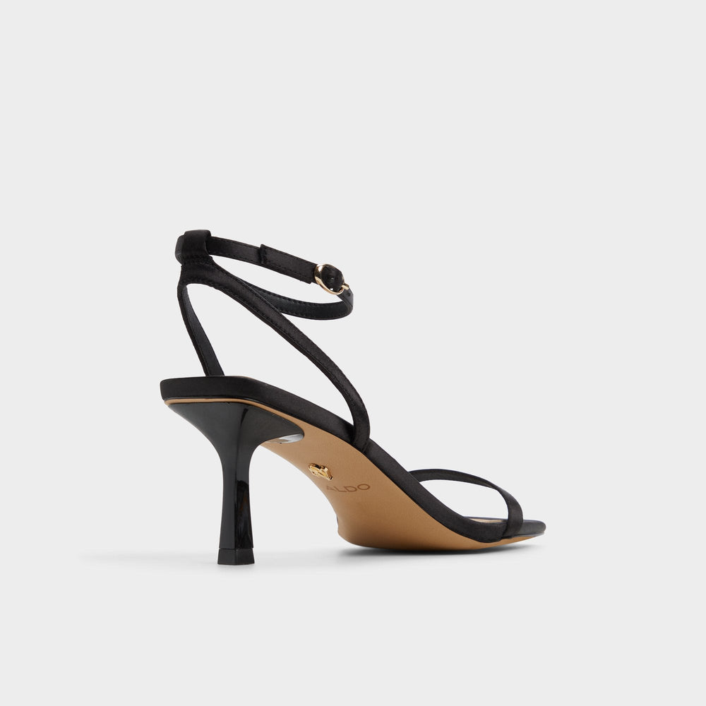 Kirri Black Women's Strappy sandals - Strappy heeled sandal