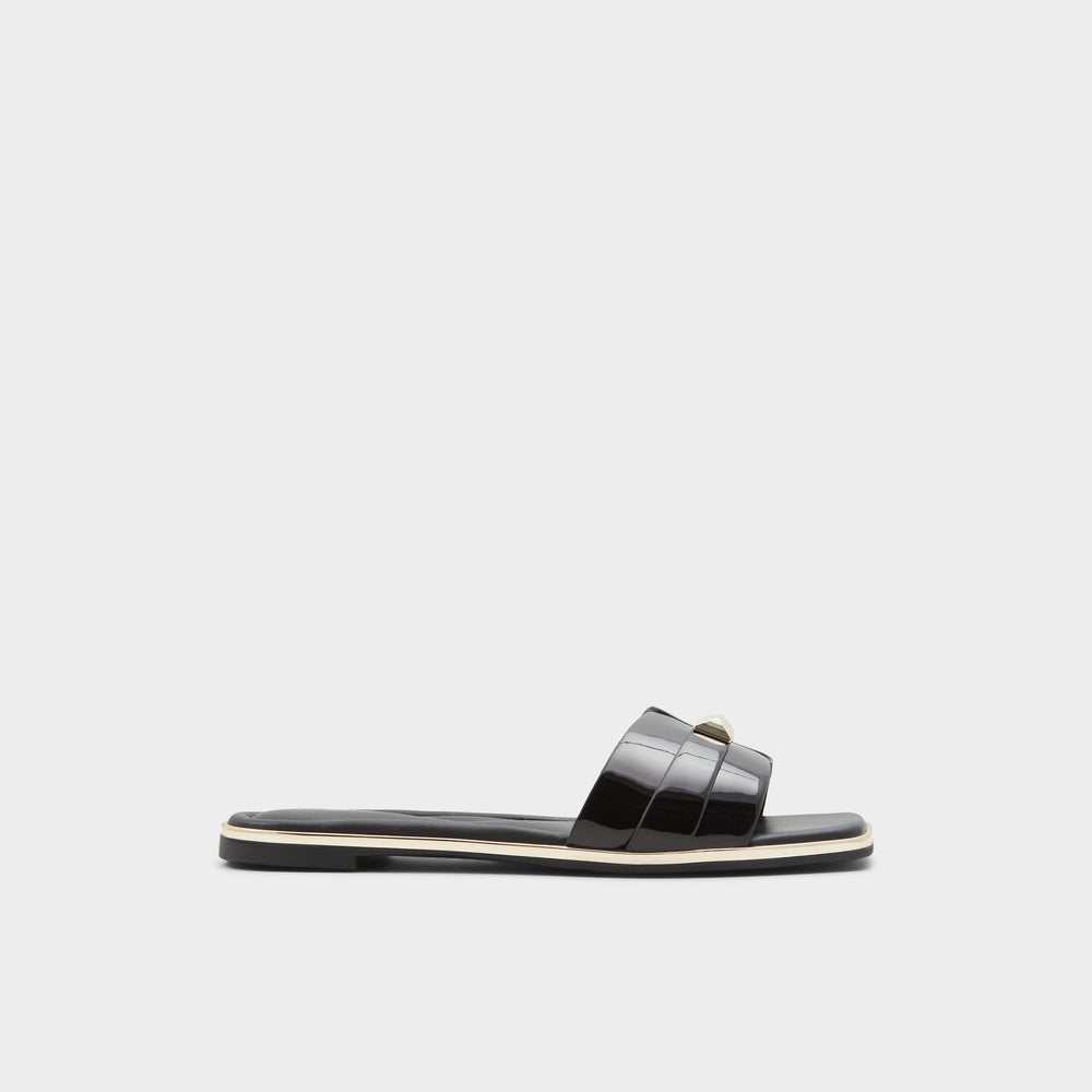 Darine in Xt Black - Slide sandal
