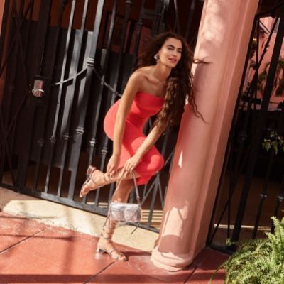 Spinna in Silver - Strappy sandal Block heel