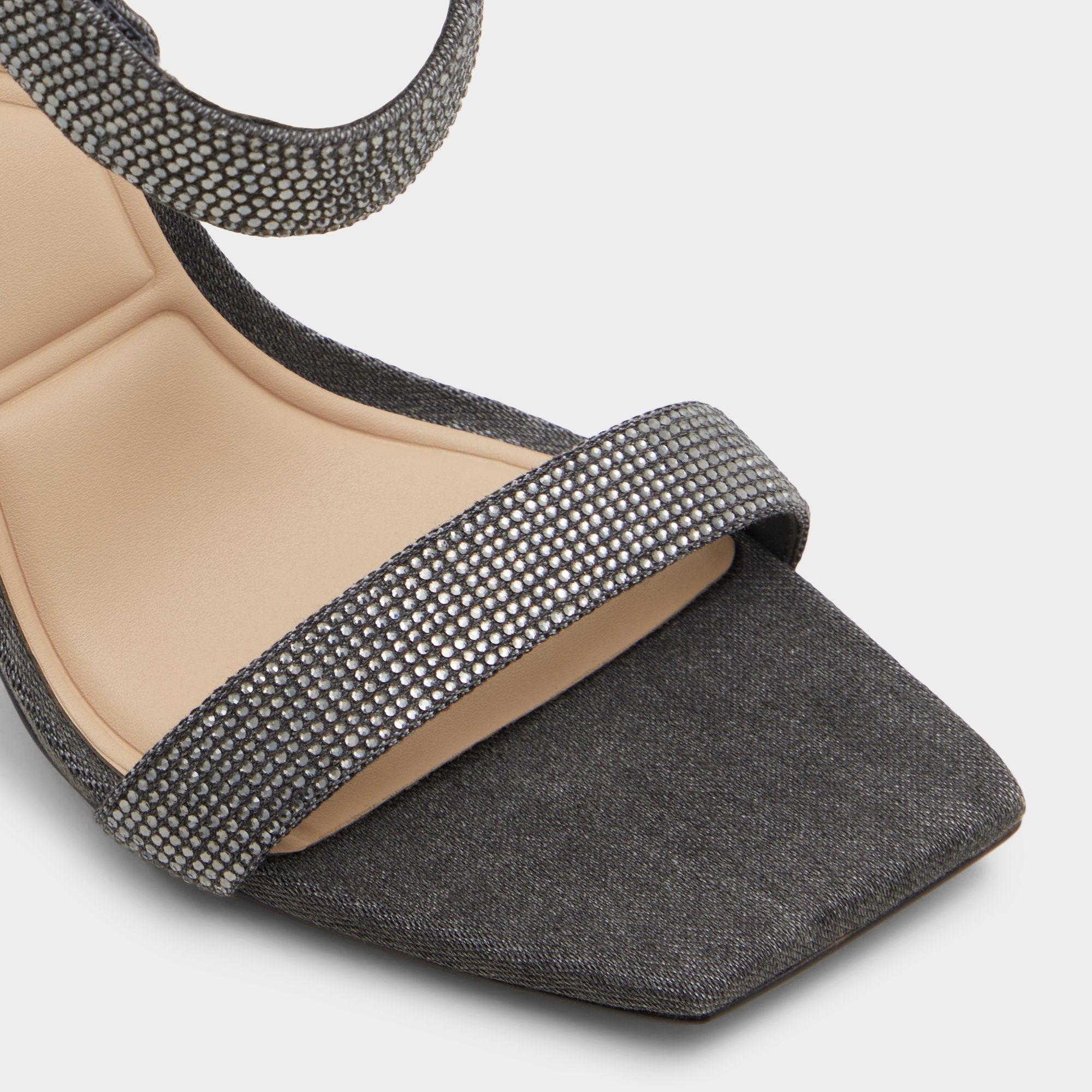 Rosy Dark Grey Women's Strappy sandals - Strappy heeled sandal