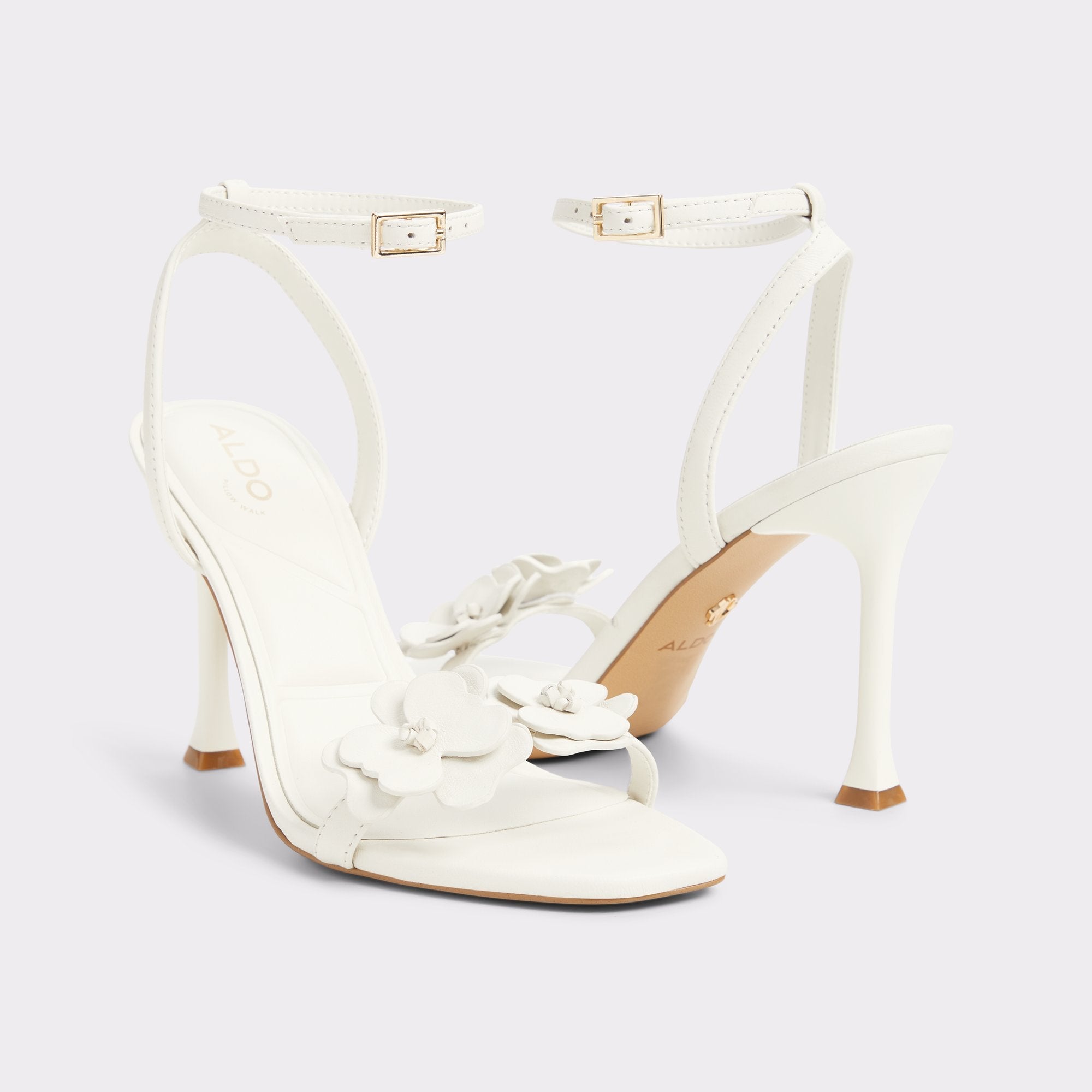 Stiletto heel Daisylily White/Bone Women's Heeled sandals - Strappy heeled sandal