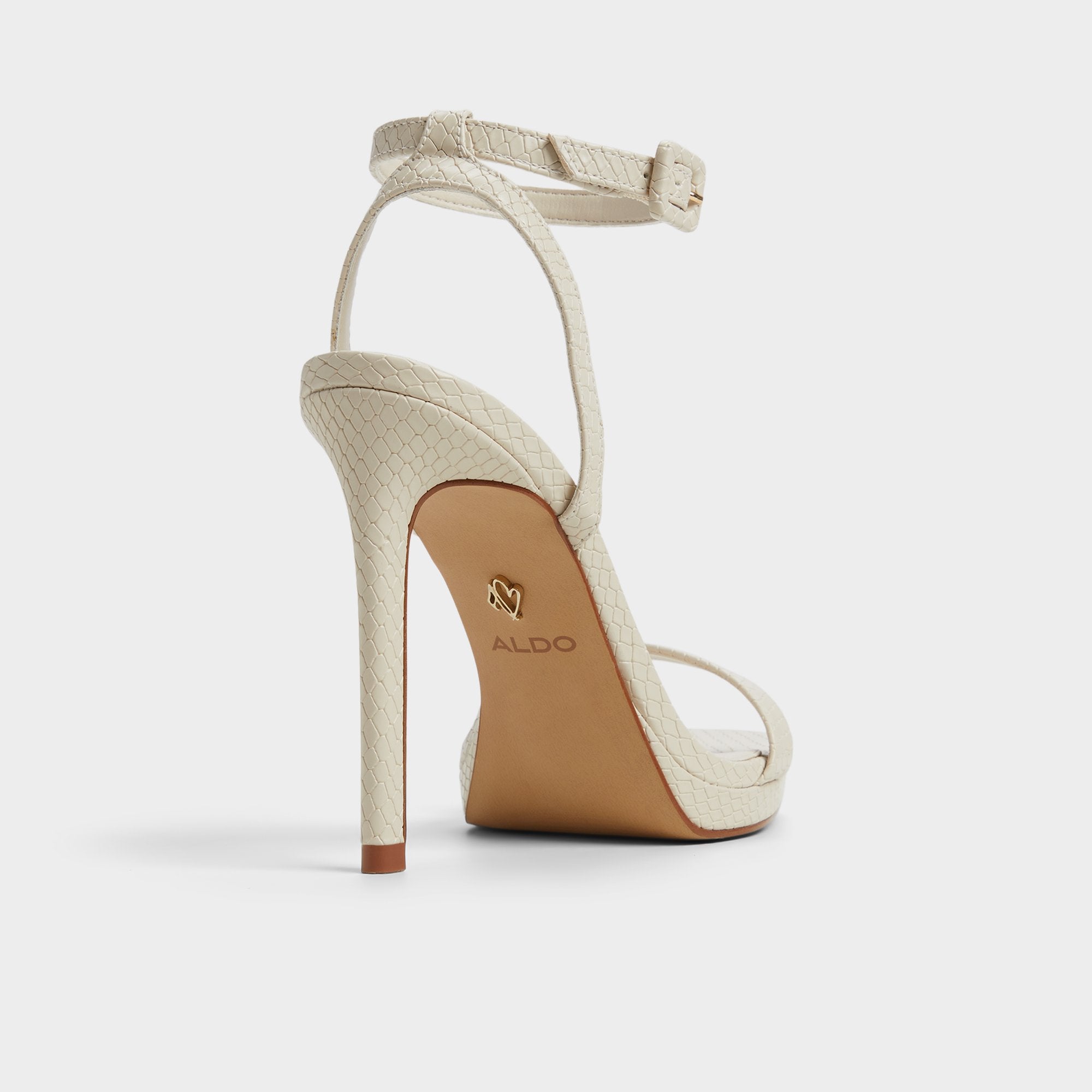 Kaathy Light Brown Women's Strappy Heels - Strappy heeled sandal