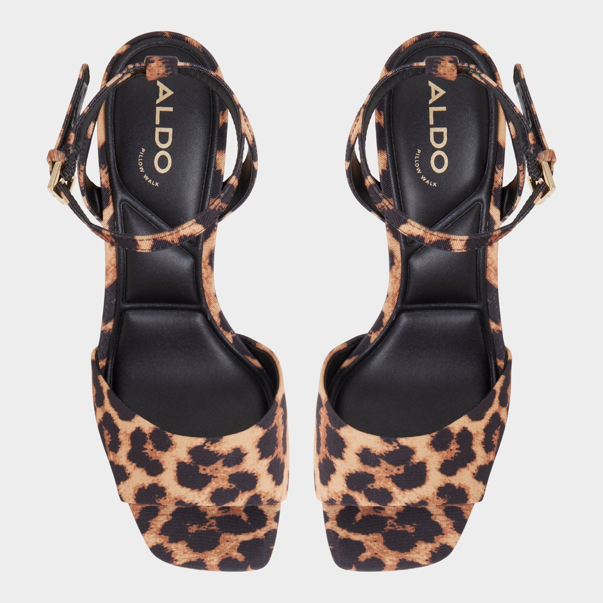 Platform Chicgleam Brown Multi Women's Strappy sandals - Strappy heeled sandal