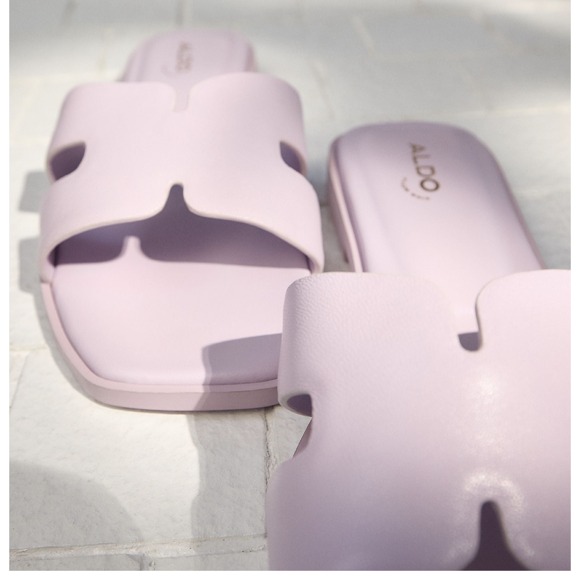 Itsandal Light Purple Women's Flats - Slide sandal