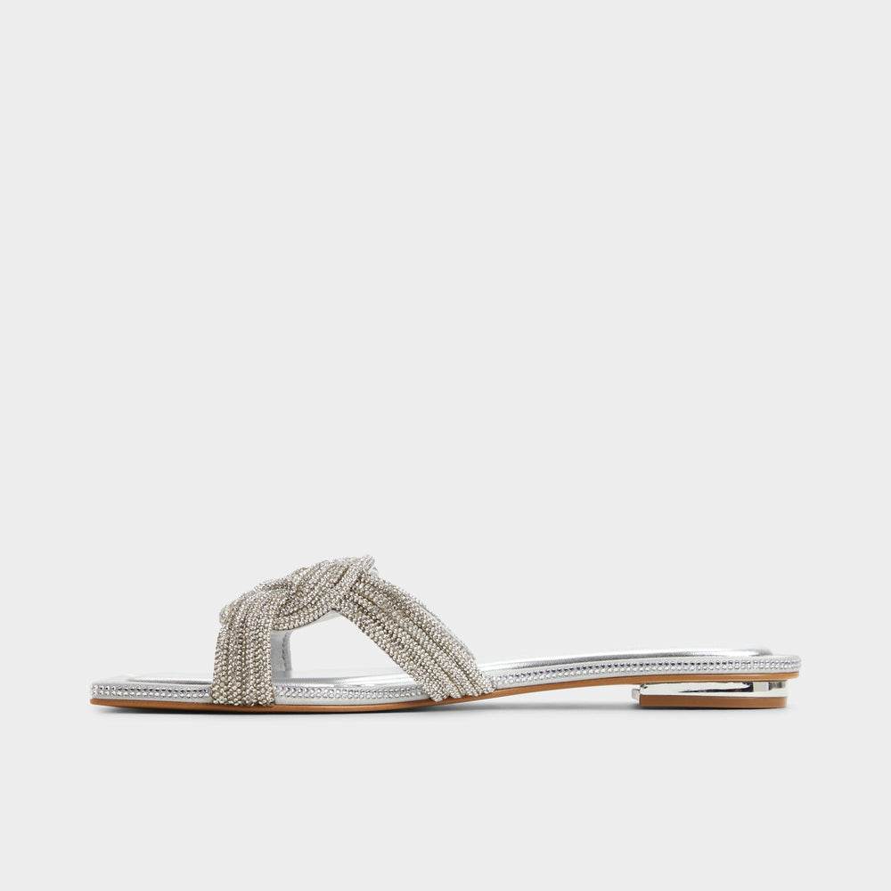 Karlina Silver Women's Iridescent metallics - Slide sandal