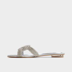 Karlina Silver Women's Iridescent metallics - Slide sandal
