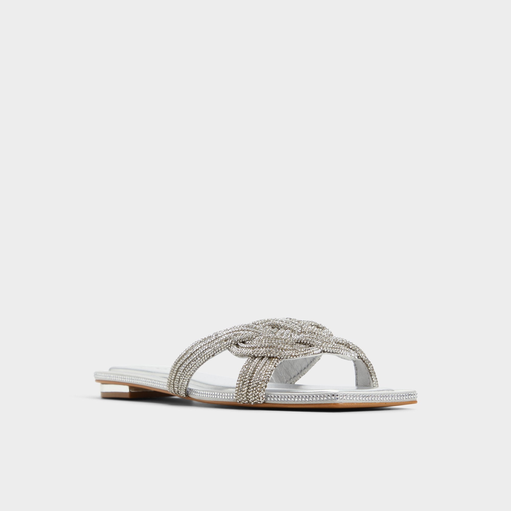 Karlina Silver Women's Iridescent metallics - Slide sandal