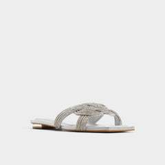 Karlina Silver Women's Iridescent metallics - Slide sandal