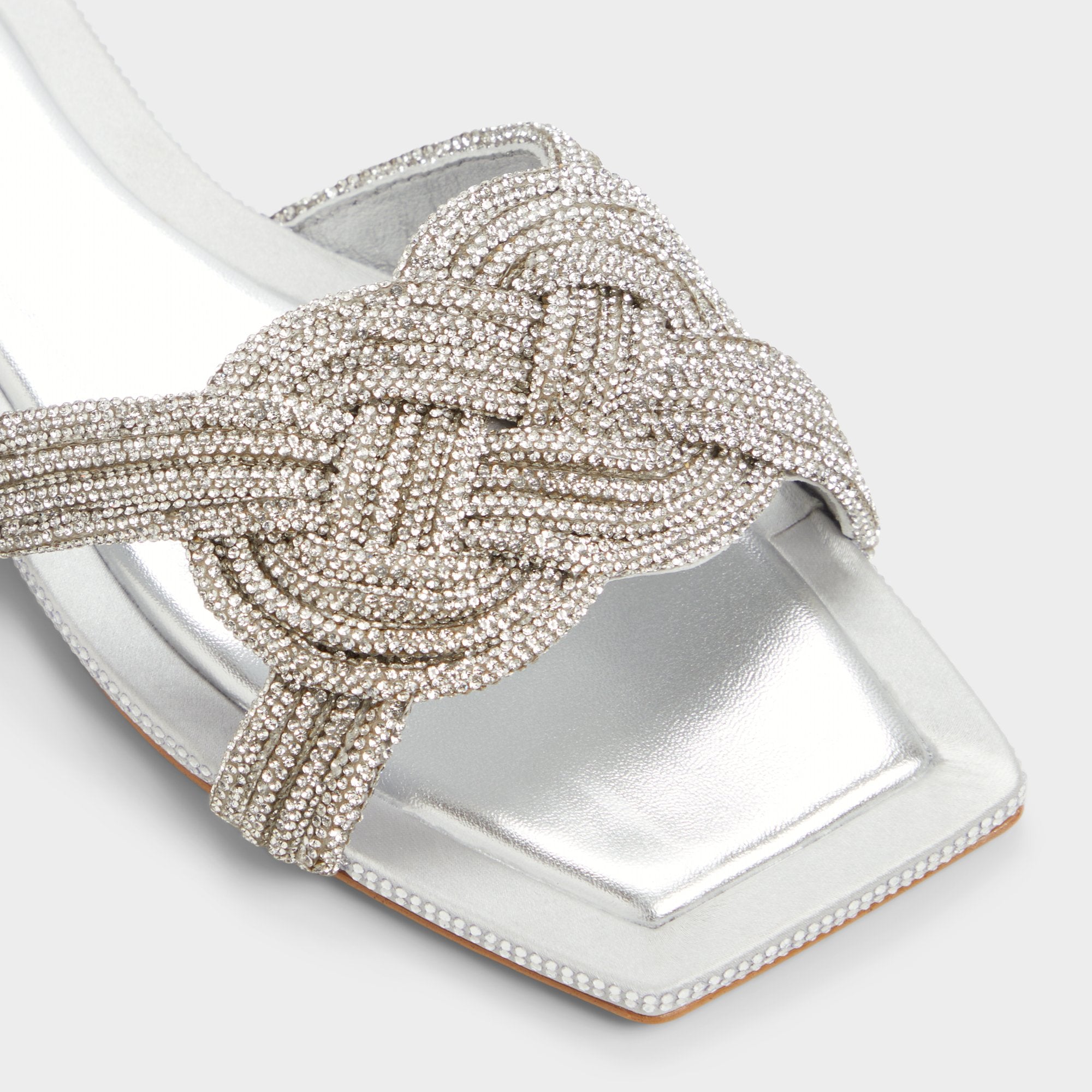 Karlina Silver Women's Iridescent metallics - Slide sandal