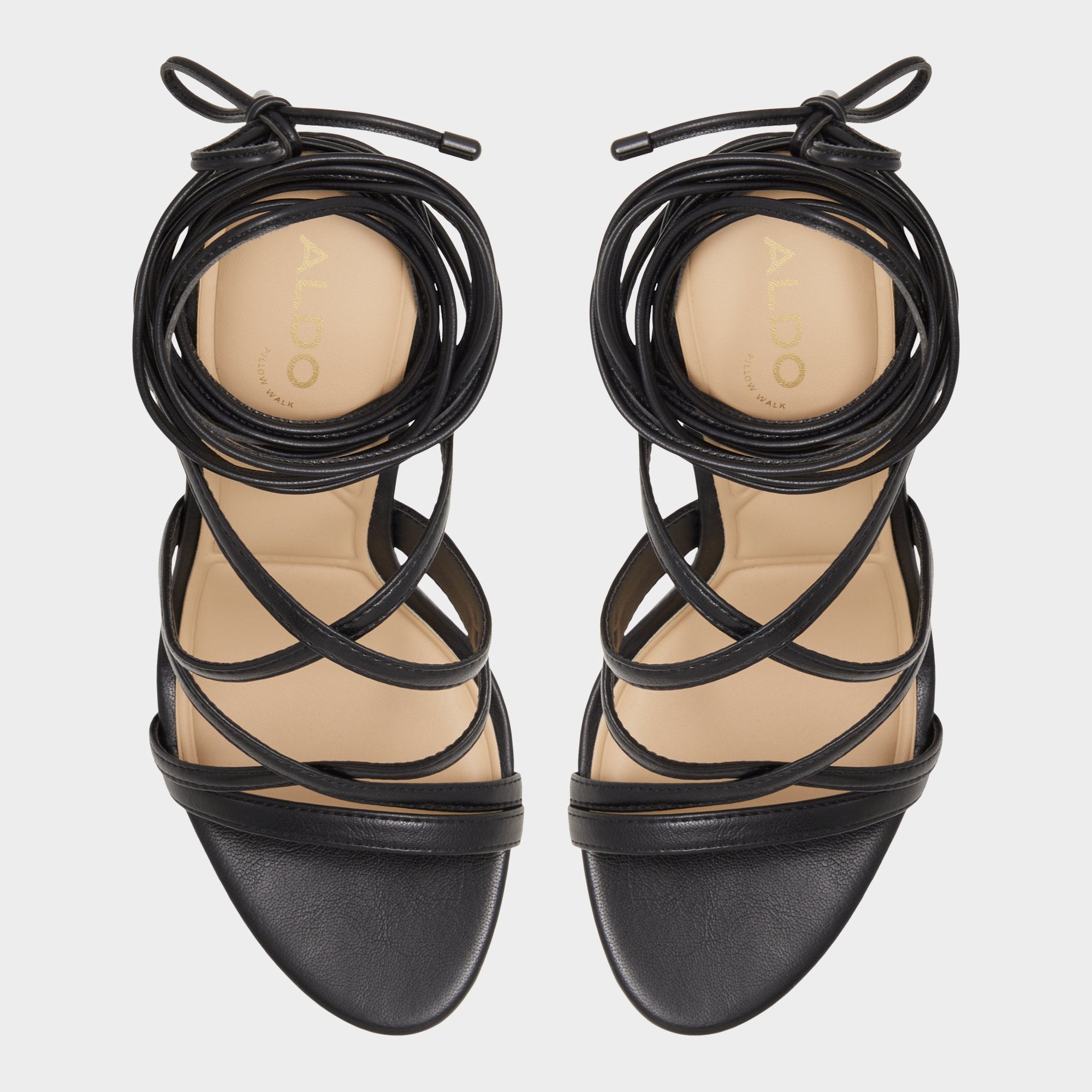 Marylou Black Women's Strappy sandals - Strappy heeled sandal
