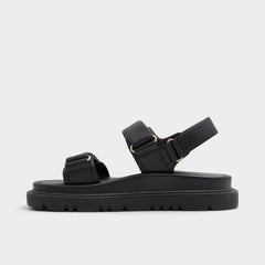 Footbed sandal Linette Black Women's Footbed sandals - Footbed sandal