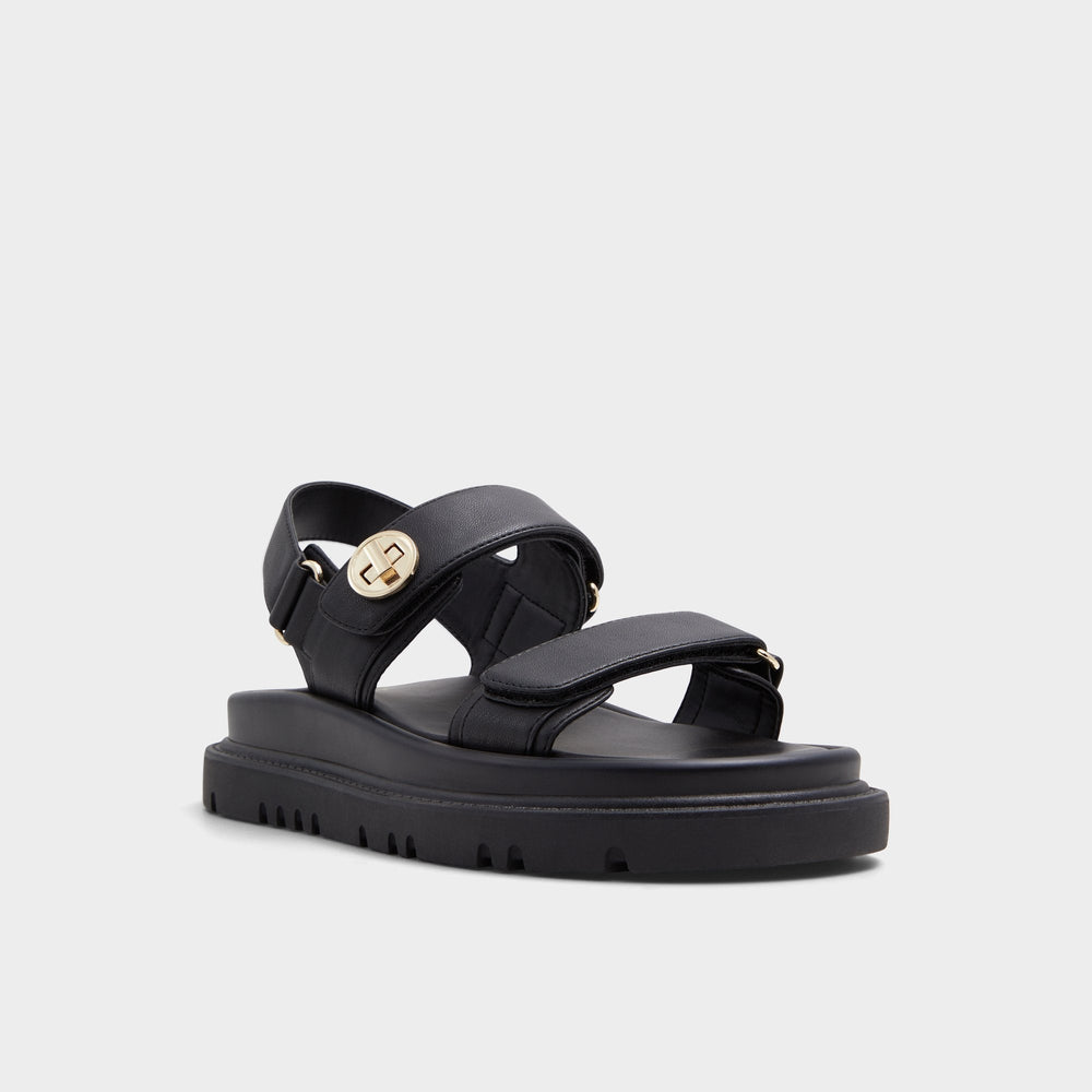 Footbed sandal Linette Black Women's Footbed sandals - Footbed sandal
