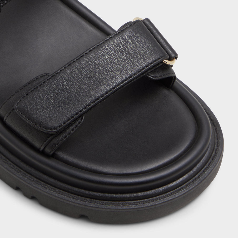 Footbed sandal Linette Black Women's Footbed sandals - Footbed sandal