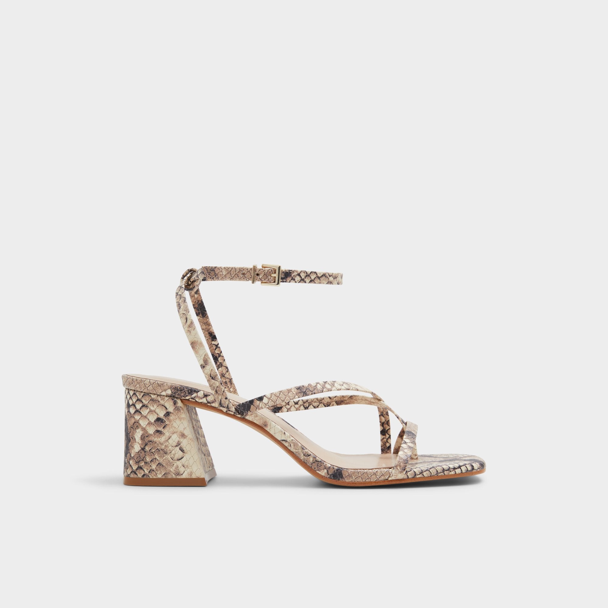 Block heel Adrauder in Brown Overflow 13801090 - Strappy block heeled sandal
