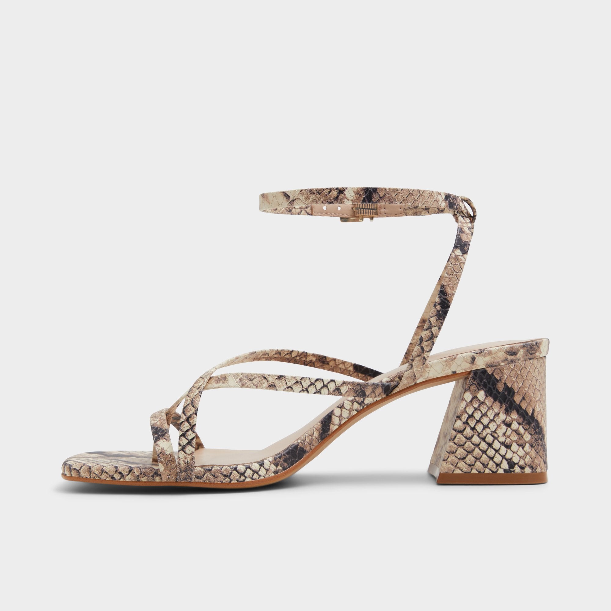 Block heel Adrauder in Brown Overflow 13801090 - Strappy block heeled sandal