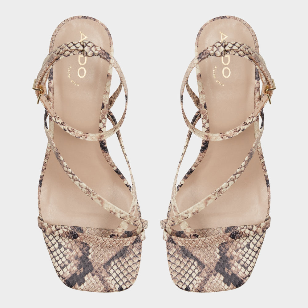 Block heel Adrauder in Brown Overflow 13801090 - Strappy block heeled sandal