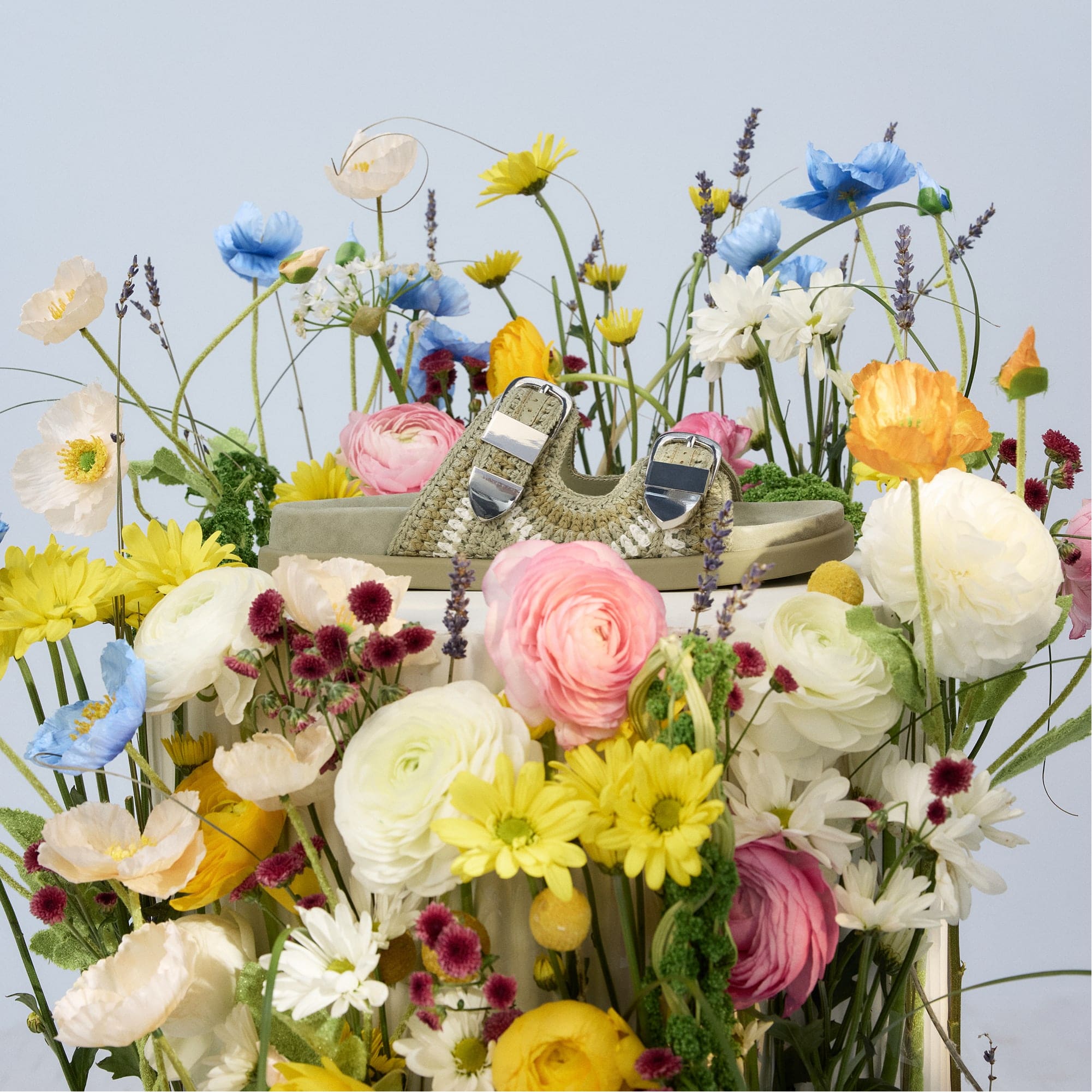 Bohodream Khaki Women's Footbed sandals - Footbed sandal