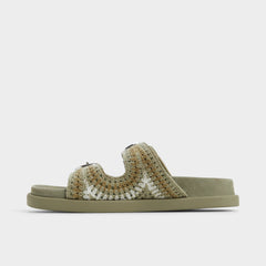 Bohodream Khaki Women's Footbed sandals - Footbed sandal