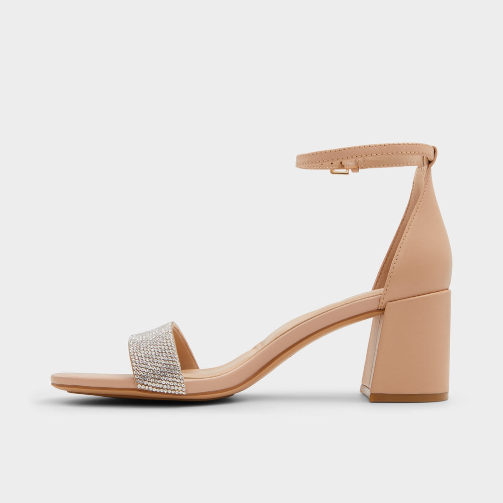 Block heel Pristine in Bone - Strappy sandal