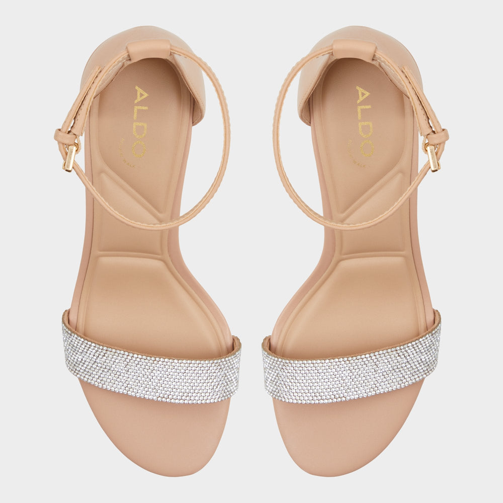 Block heel Pristine in Bone - Strappy sandal