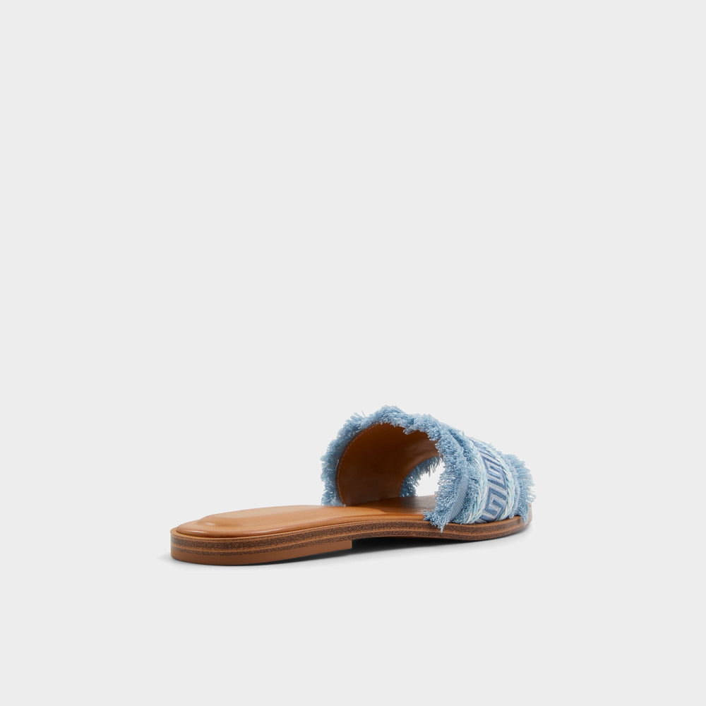 Nalani Medium Blue Women's Flats - Slide sandal