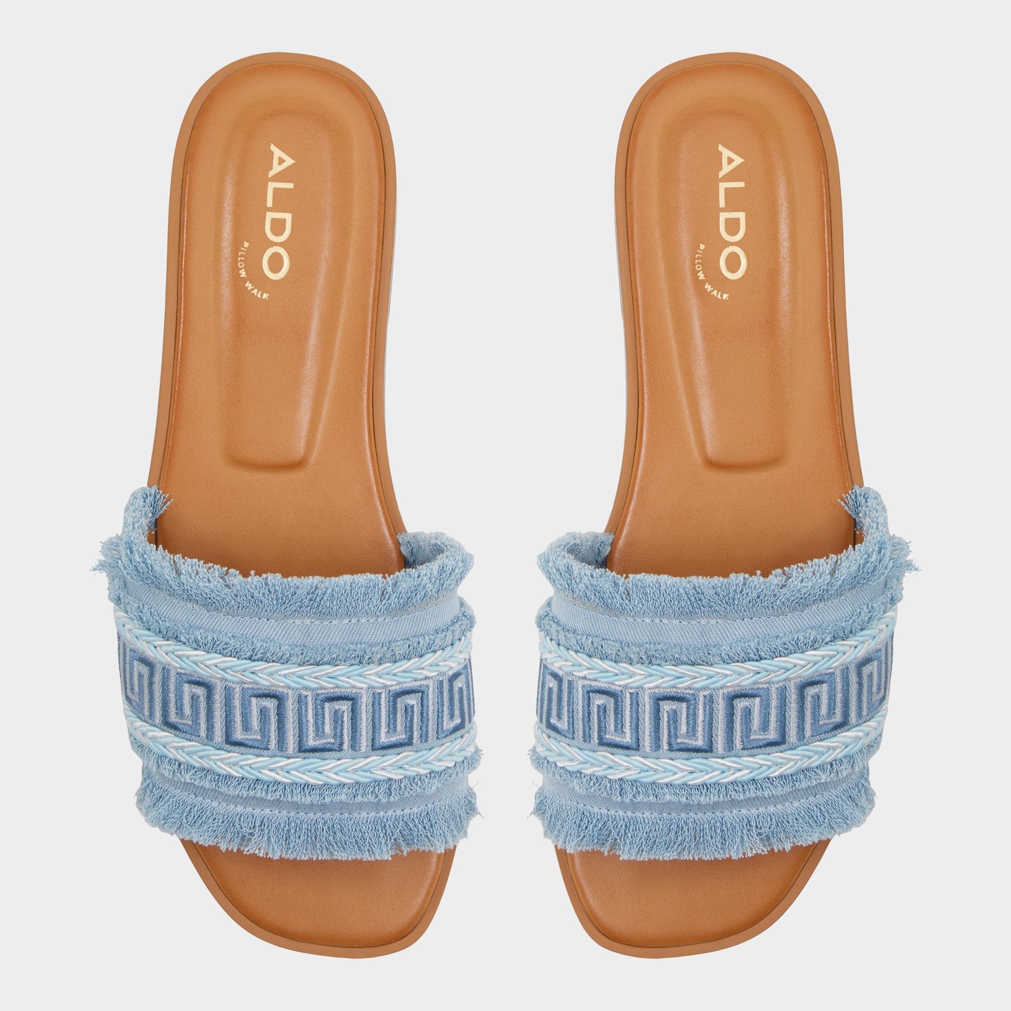 Nalani Medium Blue Women's Flats - Slide sandal