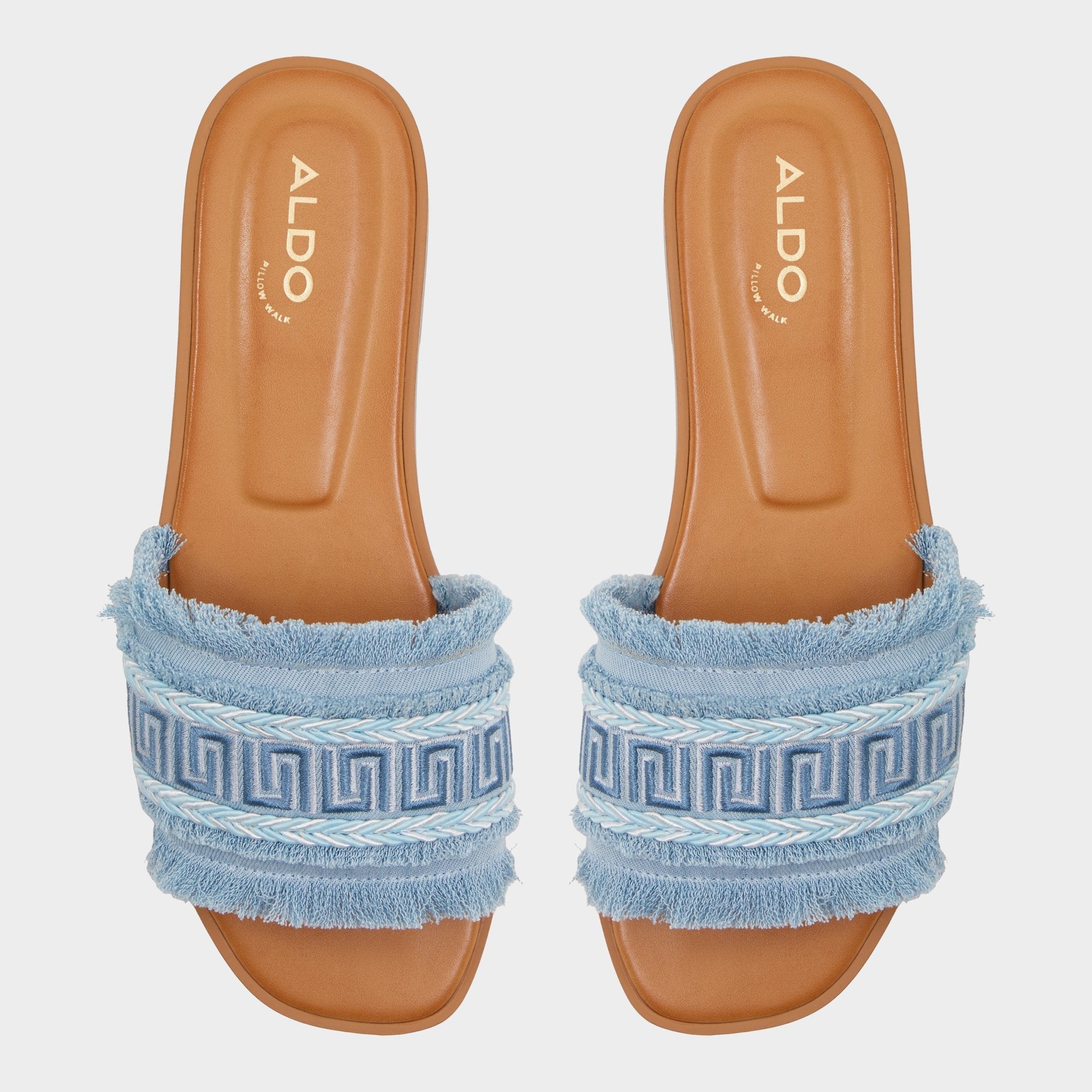 Nalani Medium Blue Women's Flats - Slide sandal