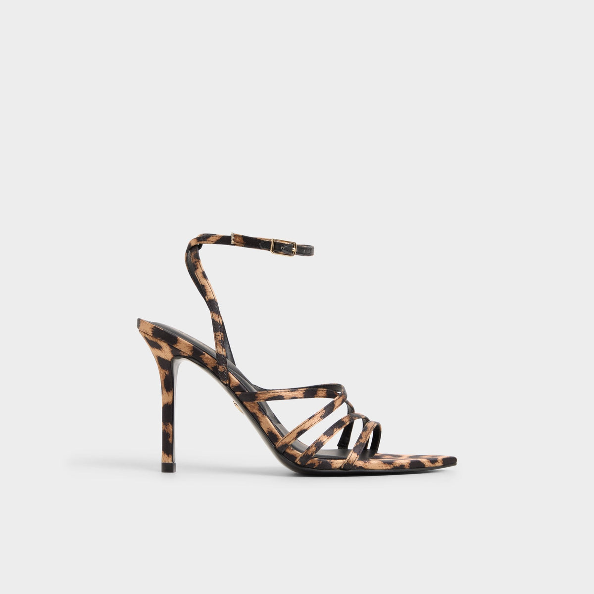 Solania Brown Multi Women's Strappy sandals - Strappy heeled sandal Stiletto heel