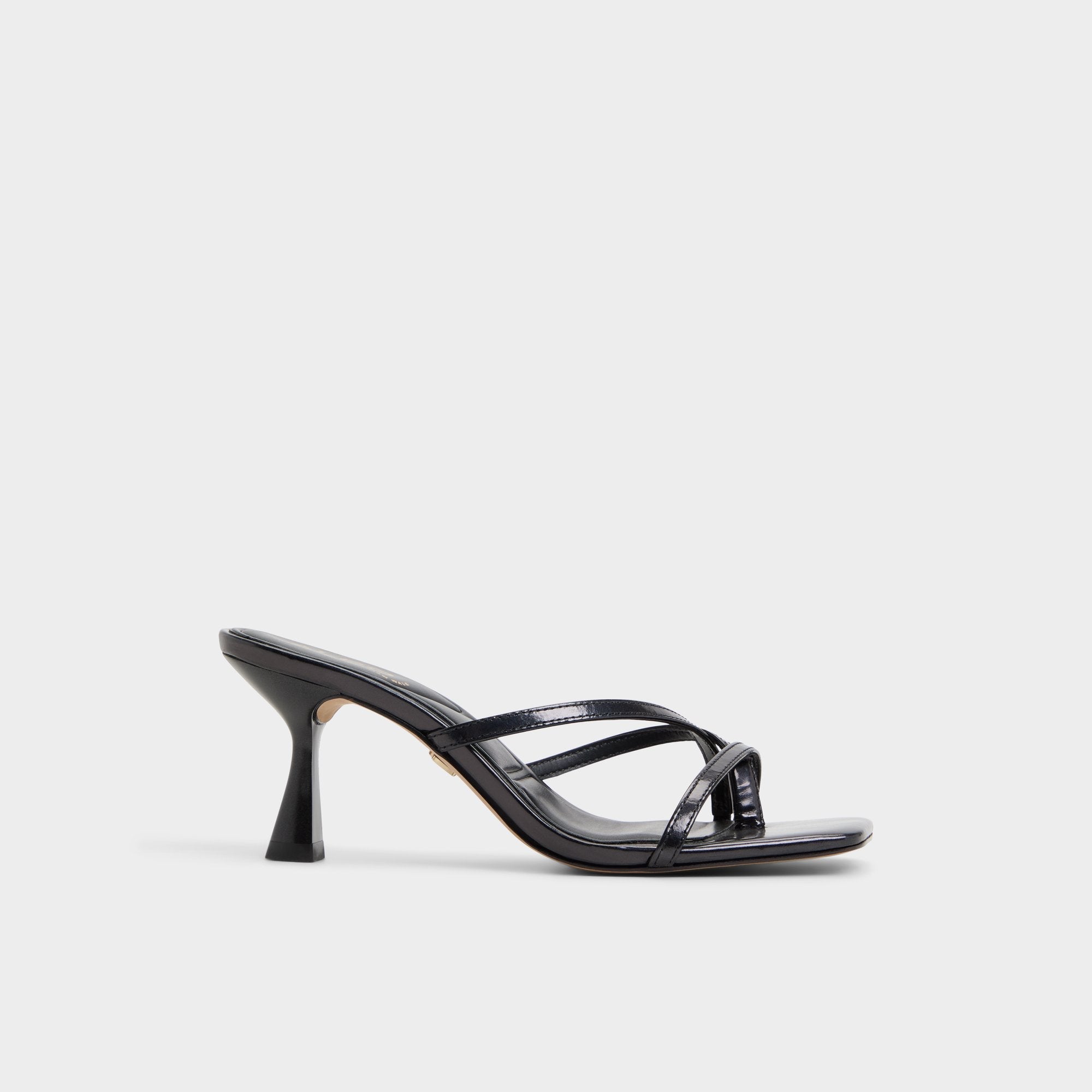 Calypsa Black Women's Animal Prints - Strappy heeled sandal Block heel