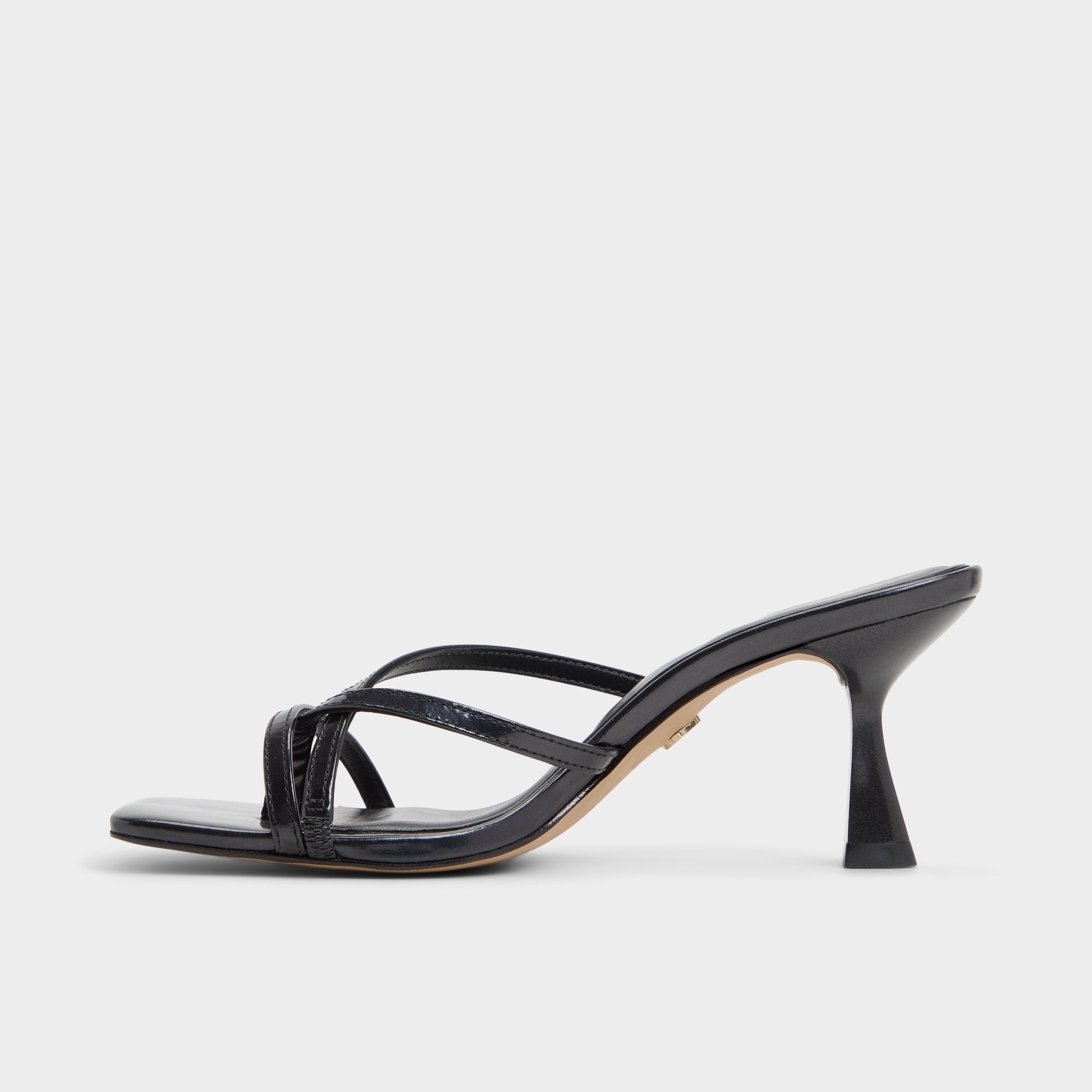 Calypsa Black Women's Animal Prints - Strappy heeled sandal Block heel