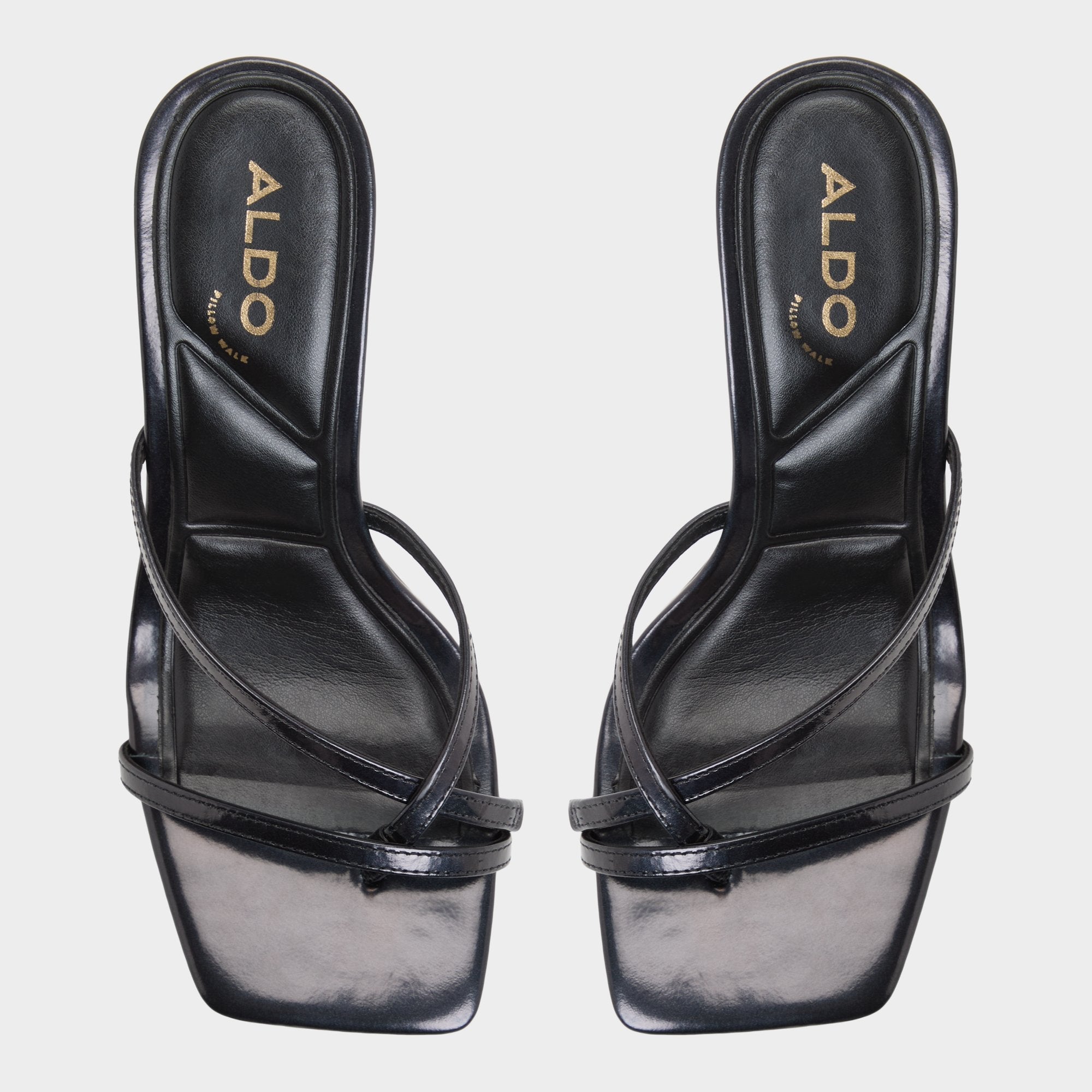 Calypsa Black Women's Animal Prints - Strappy heeled sandal Block heel